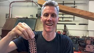 Copper Chain Making - The 4 in 1 pattern - Chain Maille