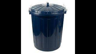 Maxitonne 50l, Tonne aus Hartplastik, Mülleimer Küche, Futtertonne