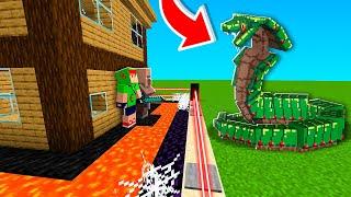 COBRA GIGANTE VS ARMADILHA 100% PERIGOSA NO MINECRAFT!!