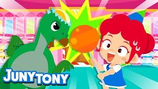 Dinosaur Candy Store |  Do you have candy that I can headbutt? | Dinosaur Songs | JunyTony