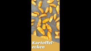 Kartoffelecken im Backofen selber machen einfach, schnell und knuspriges Rezept | airfryer