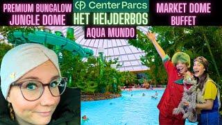 CENTER PARCS HET HEIJDERBOS / XXL Vlog / Premium Bungalow / Review / Aqua Mundo / Buffet / Jungle