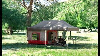 E-Z UP® Camping Cube™ with 10' x 20' Endeavor™ canopy tent