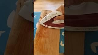 How to Fix Dent on Wooden Bord -Simple way #wooden #lifehacks #satisfying #woodworking #carpenter