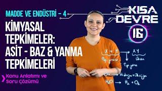 Örneklerle Kimyasal Tepkimeler: Asit, Baz ve Yanma Tepkimeleri | 8. Sınıf Fen | Lightboard ile Ders