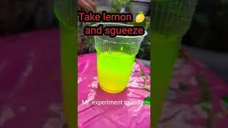 Lemon + high lighter =? ️#short #ytshorts #experimentmunda