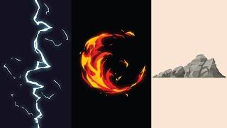 How to Animate Fire, Lightning & Earth on mobile | Flipaclip tutorial