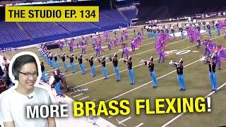 This marching brass section sounds INCREDIBLE 