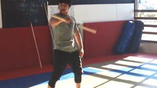 NUNCHAKU  Demonstration,    Shaolin Wu Shu MASTER Teacher Alex Zhao