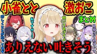 いつも穏やかな”ぶいすぽの良心”小雀ととの怒っているシーンまとめ【ぶいすぽ/小雀とと/切り抜き】