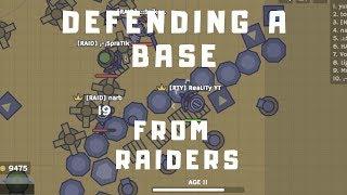 Moomoo.io - DEFENDING A BASE FROM RAIDERS! + Best Moments!