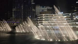 Поющий фонтан в Дубае 4K 60 fps Video Dubai Fountains 2023