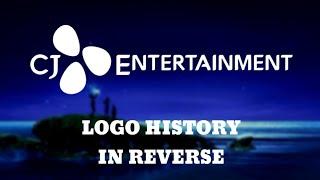 CJ Entertainment logo history in reverse