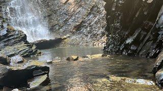 Carpathian national nature park. Карпатський національний природний парк.Uzhanskyi waterfall Ukraine