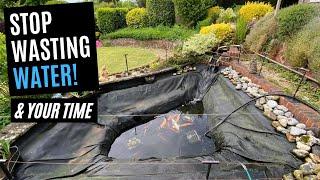 Fish pond water changes are just a waste of water & time! 