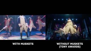 Hamilton Performing "Yorktown" With and Without Muskets