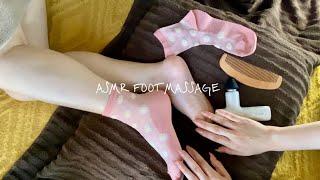 Relaxing Foot Massage ASMR socks  Foot Scratch w. long nails ( no talking )