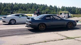 2017 Chevrolet Camaro 2SS 6.2 vs Nissan Skyline GT-R R32 RB30DET 1/4 mile drag race