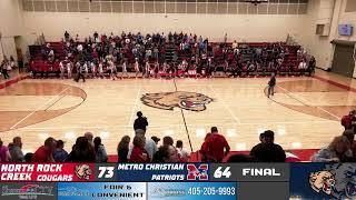 **4A PLAYOFFS - Round 03** NRC Boys Basketball vs Metro Christian - 2025 Shawnee, Oklahoma sports pr