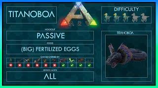 Titanoboa easy Tame + Abilities | Full Guide + Trap | Ark