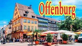 Offenburg City Germany  Walking tour, 4k video