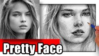 How to Draw a Pretty Face - Mesmerizing Bombshell