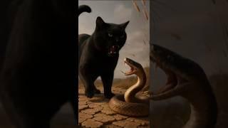 Cat  fight venomous snake to save his best friend. Panda  #PandaRescue #CuteAnimals #AnimalRescue