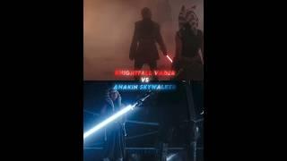 Knightfall Vader VS Anakin Skywalker #starwars #vs #1v1 #ahsoka #ahsokaseries