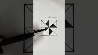 pattern drawing in a square| pattern art#shorts #youtubeshorts #art #drawing #viral #satisfying