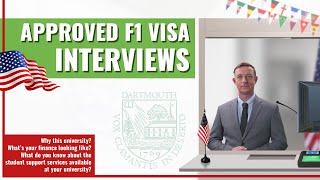 APPROVED F1 VISA INTERVIEWS