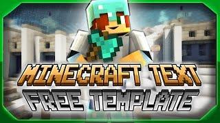 [TUTORIAL] Free 3D Minecraft Text Photoshop Template/Asset - How to Make 3D Minecraft Text