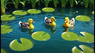Ducks Go Quack and Fish Go Swish | Animal Sound Song for Kids | Pond Life Nursery Rhyme