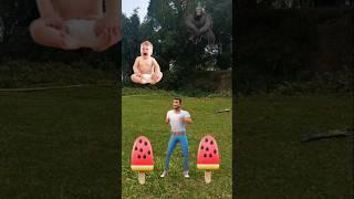 Flying crying babies catching vs dog, he part  1 & Gorilla - Funny vfx magic