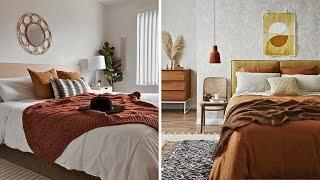 Warm and Stylish Bedroom Makeovers in Autumn Colors