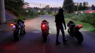 GSXR vs R6 vs CBR600RR Exhaust sound