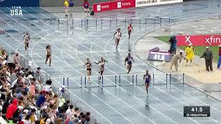 Dalilah Muhammad Breaks World Record In The Women's 400-meter Hurdles | Champions Series Presented B