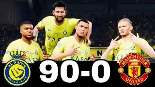 FIFA 25- MESSI RONALDO NEYMAR & MBAPPE | ALL STARS | AL NASSR 90-1 PSG #fc25