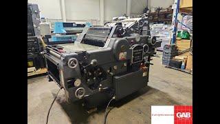 Used kord 64 offset printing machine for sale   Gab Supplies Ltd   1984