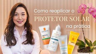 PROTETOR SOLAR PARA O ROSTO | Respondendo duvidas sobre a reaplicação do protetor facial