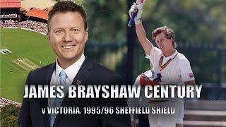 JAMES BRAYSHAW CENTURY v VICTORIA, 1995/96 SHEFFIELD SHIELD