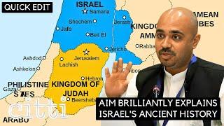 Abhijit Iyer Mitra explains [ancient] history of Israel - Palestine conflict