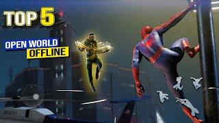 Top 5 Open World Spider Man Games For Android 2022 | High Graphics