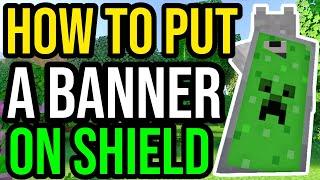 How To Put A Banner On A Shield In Minecraft PS/Xbox/PE