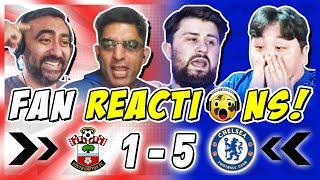 Chelsea Fans ECSTATIC  Reaction to Southampton 1-5 Chelsea | Premier League Fan Reactions