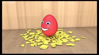 Learn Color. Surprise animated Poteshki of Returning of Eggs for Children