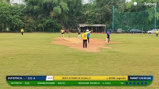 Live Cricket Match | WOW Legends vs INFERNOS CRICKET CLUB | 14-Jul-24 10:00 AM 20 overs | BK STARS