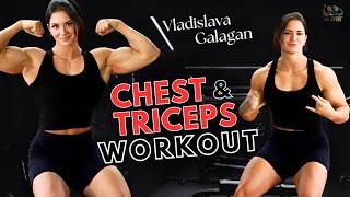 Vladislava Galagan : Ultimate Chest and Triceps Workout -- Wild Fire Fitness