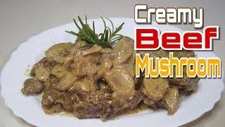 How to Cook Creamy Beef with Mushroom Pinoy Style