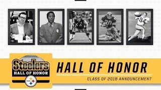 Pittsburgh Steelers Hall of Honor Class of 2018 Induction Ceremony