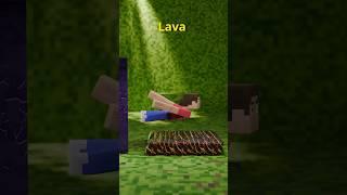 Minecraft Fluid Simulation | Portal | #b3d #minecraft #3danimation #shorts